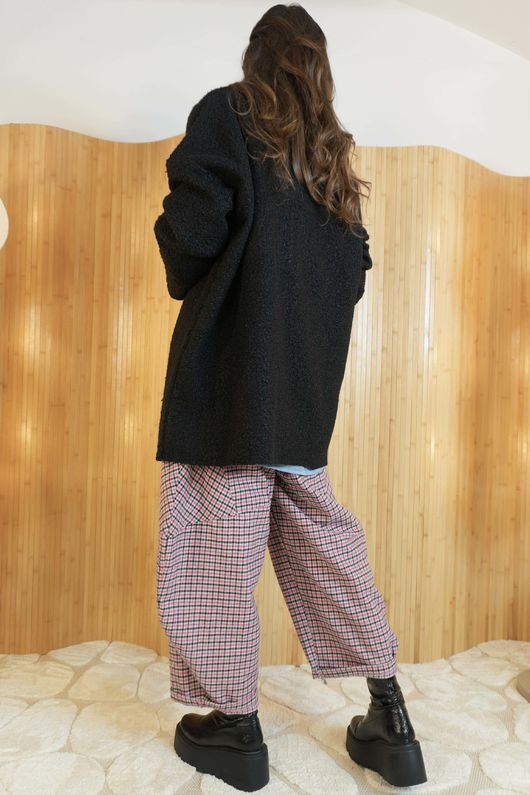 Eversley Stretch Boucle Barn Jacket Black /15=